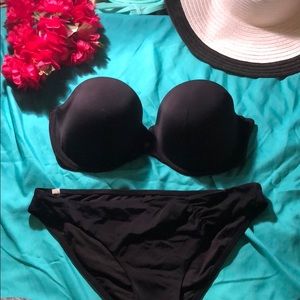 Strapless top and bottom from Victoria’s Secret